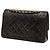 Borsa a tracolla Chanel Matelassé Black Double Flap Nero - vista 2