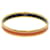 Hermès Bracelet Jonc Hermes Email PM Metal Gold Orange Doré  - vue 1