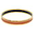 Hermès Bracelet Jonc Hermes Email PM Metal Gold Orange Doré  - vue 3