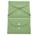 Hermès Porte-cartes Hermes Calvi Duo Chevre Vert Vert clair  - vue 5