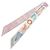 Hermès Hermes Twilly Chevalo Scope Neon Schal Pink Weiß Mehrfarben - Ansicht 2