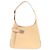 Borsa a tracolla in pelle Gancini Salvatore Ferragamo Beige