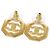 Pendientes de botón Chanel Matelassé Coco Mark Gold Dorado - vista 3