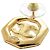 Pendientes de botón Chanel Matelassé Coco Mark Gold Dorado - vista 4