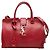 Borsa a mano Saint Laurent Baby Monogram Cabas Rosso