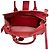 Borsa a mano Saint Laurent Baby Monogram Cabas Rosso - vista 12