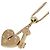 Collana Chanel Coco Mark Heart Key Rosa