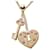 Collana Chanel Coco Mark Heart Key Rosa - vista 3