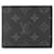 Louis Vuitton Monogram Eclipse Portefeuille Marco M62545 Wallet Schwarz