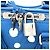 Speedy Borsa a tracolla Louis Vuitton Monogram Empreinte Blu - vista 3