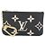 Louis Vuitton Bicolor Monogram Empreinte Pochette Cle M80885 Nero Beige