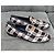 Mocassini a scacchi Gucci Horsebit Nero Rosa Bianco - vista 7