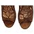 Mules con tacco a spillo e lacci in camoscio marrone Cognac AQUAZZURA EU 40.5 - vista 11