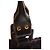 Autre Marque Borsa a tracolla TOUS in pelle nera goffrata con orso, coulisse e tasche multiple Nero - vista 15