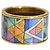 Frey Wille FREYWILLE Vergoldeter Emaille Gustav Klimt Geometrischer Bandring Österreich - Ansicht 5
