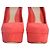 ALEXANDER MCQUEEN Plateau-Pumps mit Stiletto-Absatz aus Wildleder und Resin Coral Red EU 37 Rot - Ansicht 14