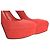 ALEXANDER MCQUEEN Plateau-Pumps mit Stiletto-Absatz aus Wildleder und Resin Coral Red EU 37 Rot - Ansicht 15