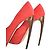ALEXANDER MCQUEEN Plateau-Pumps mit Stiletto-Absatz aus Wildleder und Resin Coral Red EU 37 Rot - Ansicht 16
