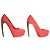 ALEXANDER MCQUEEN Plateau-Pumps mit Stiletto-Absatz aus Wildleder und Resin Coral Red EU 37 Rot - Ansicht 7