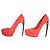 ALEXANDER MCQUEEN Plateau-Pumps mit Stiletto-Absatz aus Wildleder und Resin Coral Red EU 37 Rot - Ansicht 8