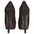 Décolleté platform con tacco a spillo in camoscio nero PRADA EU 37.5 Made in Italy - vista 10