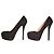 Décolleté platform con tacco a spillo in camoscio nero PRADA EU 37.5 Made in Italy - vista 9