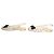 Décolleté slingback basse CHANEL crema impreziosite da perle e cristalli con fiocco CC intrecciato 35.5 Nero Bianco - vista 9
