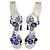 Sandalias DOLCE & GABBANA White Blue Majolica adornadas con cristales EU 36 Blanco Azul - vista 13