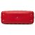 Borsa Christian Dior Lady Dior Cannage in pelle di agnello rossa - vista 3