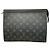 Louis Vuitton Monogram Eclipse Pochette Voyage MM Clutch Bag Schwarz