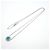 Collana Tiffany & Co. T Two Circle Blu - vista 3
