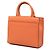Bulgari Borsa Bvlgari in pelle arancione - vista 2