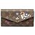 Louis Vuitton Monogram Vivienne Portefeuille Sarah Long Wallet Marrone