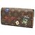 Louis Vuitton Monogram Vivienne Portefeuille Sarah Long Wallet Marrone - vista 2