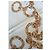 Céline Pañuelo de seda CELINE con motivo de cadena Beige Gold hardware - vista 2