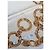 Céline Pañuelo de seda CELINE con motivo de cadena Beige Gold hardware - vista 4