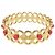 Bracciale Rigido Louis Vuitton Hide and Seek in Metallo Dorato