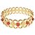 Bracciale Rigido Louis Vuitton Hide and Seek in Metallo Dorato - vista 3
