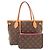 Borsa Tote Louis Vuitton Monogram Neverfull PM Marrone Fuschia - vista 2
