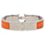 Hermès Pulsera de esmalte Hermes Click H PM Plata Naranja  - vista 3