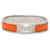 Hermès Bracelet émaillé Hermes Click H PM Argenté Orange  - vue 1