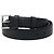 Prada Triangle Logo Plate Saffiano Belt Black Silvery - view 2