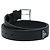 Prada Triangle Logo Plate Saffiano Belt Black Silvery - view 3