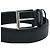 Prada Triangle Logo Plate Saffiano Belt Black Silvery - view 4