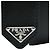 Prada Triangle Logo Plate Saffiano Belt Black Silvery - view 5