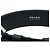 Prada Triangle Logo Plate Saffiano Belt Black Silvery - view 6