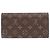 Louis Vuitton Portefeuille Sarah Monogram Long Wallet Marrone Monogramma - vista 3
