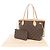 Bolso Tote Louis Vuitton Neverfull PM Monogram Castaño Monograma - vista 3
