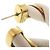 Orecchini a cerchio Twist Bottega Veneta Bianco D'oro - vista 6