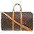 Louis Vuitton Keepall Bandoulière 45 Boston Bag Marrone Monogramma